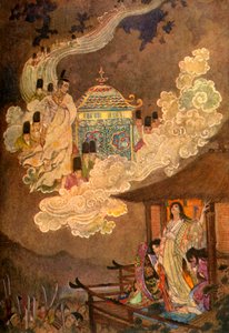 Le peuple de la Lune demande la Dame Kaguya, 1912