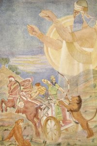 Tiglath-Pileser I dirigé par Ninib, illustration de 