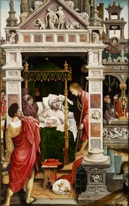 Scène de la vie de Saint Roch, 1517 - Everaert Orley