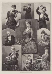 Artistes à un concert amateur - Everard Hopkins