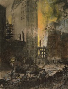 Incendie sur la 24e rue, New York - Everett Shinn