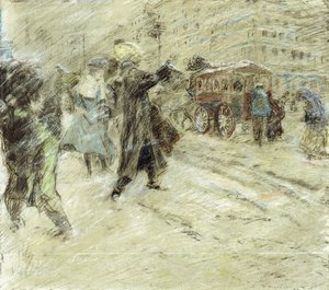 Tempête de neige, Madison Square, New York