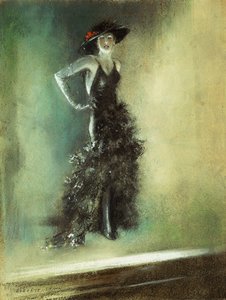 Scène - La robe noire - Everett Shinn