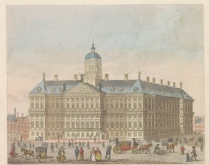 Vue du Palais Royal et de la Place le Dam - Evert Maaskamp