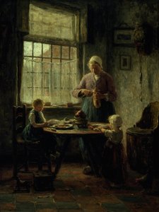 Un Repas de Famille, années 1890 - Evert Pieters