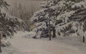 Hiver sur les îles de Saint-Pétersbourg, 1912