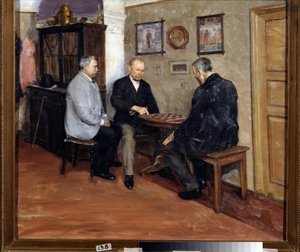 Les joueurs de dames - Evgeniy Iosipovich Bukovetsky
