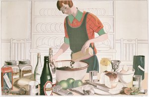 Le pudding de Noël, affiche 1928 - F.C. Harrison
