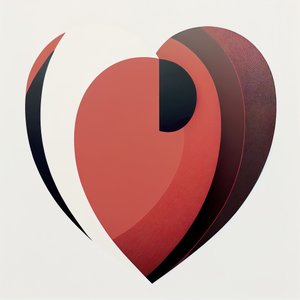 Un cœur rouge symbolisant l