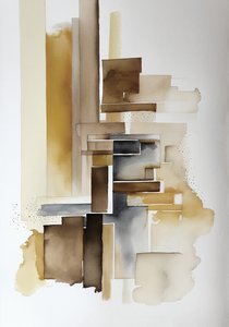 Peintures aquarelles abstraites