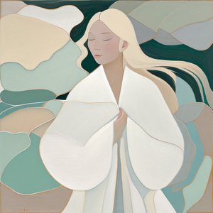 Portrait de Femme Blonde - F. Abderrahim