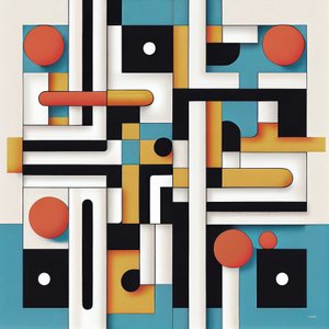 Décor mural minimaliste et postmoderne