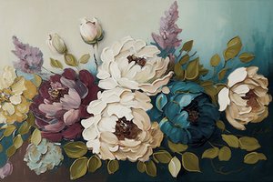Bouquet floral de pivoines