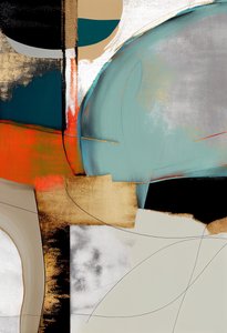 Art abstrait en couches