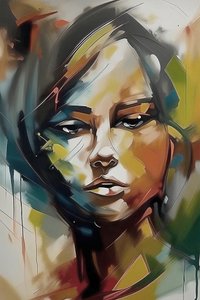 Portrait de fille triste - F. Abderrahim