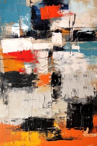 Peinture abstraite moderne verticale pour salon, impressions de posters à vendre