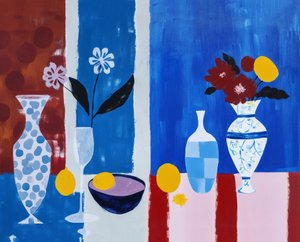Fleurs dans des vases sur la table, décoration murale pour cuisine