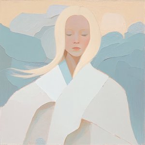 Portrait de femme blonde - F. Abderrahim
