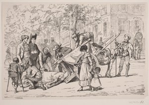 Scène de rue à Madrid - F. Hendriksen
