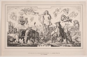 Gefion, peinture de plafond pour le musée de Frederiksborg par Lorenz Frølich