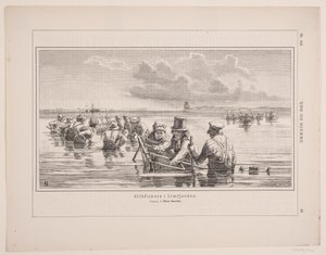 Pêcheurs de poissons-globes dans le Limfjord