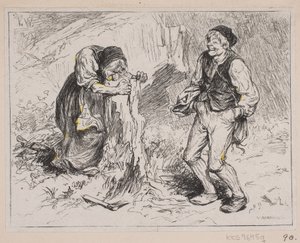Illustration pour "Gjæte Kongens Harer"