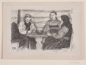 Illustration pour "Stabursnøgelen i Rokkehovedet"