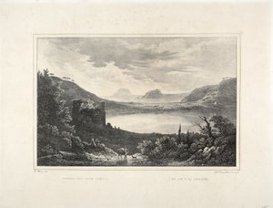 Vue du lac Averne - F. Homer