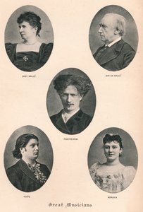 Grands Musiciens - Planche X., vers 1880, 1895