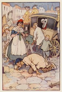 Illustration pour Un conte de deux villes de Charles Dickens - F. M. B. Blaikie