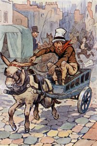 Illustration pour David Copperfield (lithographie en couleur) - F. M. B. Blaikie