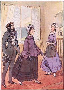 Ils sont sortis fièrement du cottage, illustration de David Copperfield, 1914 - F. M. B. Blaikie