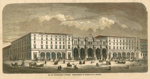 Le premier bâtiment de la gare de Stuttgart - F. Obermann