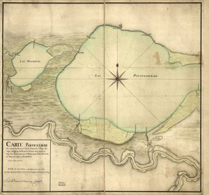 Carte particulière du cours du fleuve Saint-Louis depuis le village sauvage jusqu