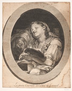 "La jeune ouvrière accablée de sommeil" - F. Schüerer