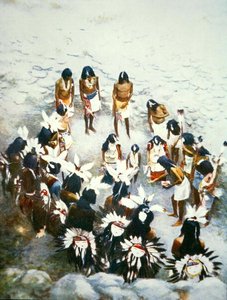 Cérémonie Lenya, Walpi Pueblo, c.1900 - F. Seth