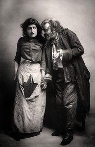 Constance Collier et Herbert Beerbohm Tree, acteurs anglais, 1906 - F. W. Burford