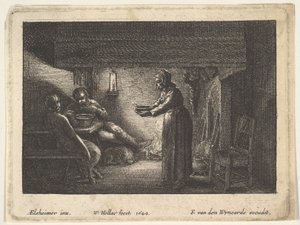 Le satyre et le paysan, 1644 - F van den Wyngarde