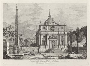 Prospetto della Chiesa del SS. Salvatore - Fabio Berardi after Canaletto