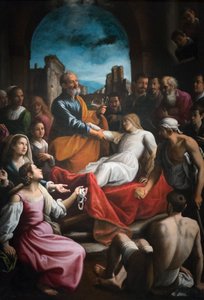 Saint Pierre ressuscite Tabitha - Fabrizio Santafede