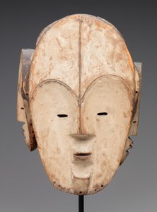 Masque (bois, kaolin) - Fang Culture