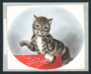 Toujours à faire des bêtises - carte de vœux victorienne - Fanny Corbaux
