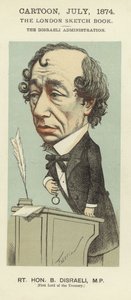 Caricature de Benjamin Disraeli