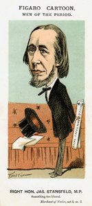 James Stansfeld, homme politique britannique, vers 1871-1874 - Faustin