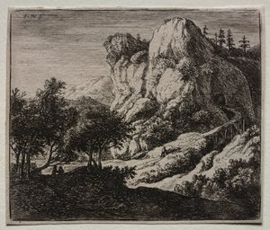 Quatre paysages : Le Pont en bois sinueux