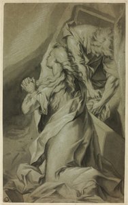 Madeleine à genoux et Gardien de Tombe - Federico Barocci