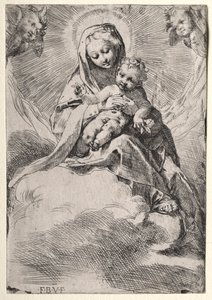 Madonna dans les nuages, vers 1581