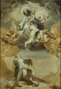 Saint Dominique de Guzman recevant le Rosaire, vers 1588 - Federico Barocci