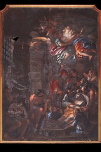 La mort de Saint Roch dans une cellule de prison à Arona