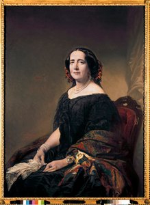 Portrait de la femme de lettres cubaine Gertrudis Gomez de Avellaneda